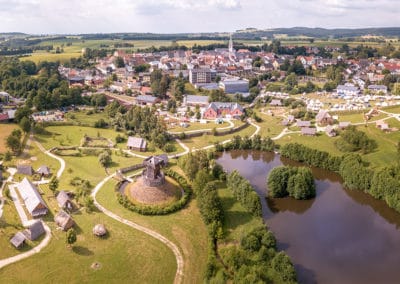 Geschichtspark Bärnau Luftaufnahme